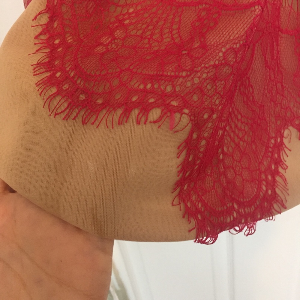 Three Floor lace pink mini dress - Picture 7 of 8